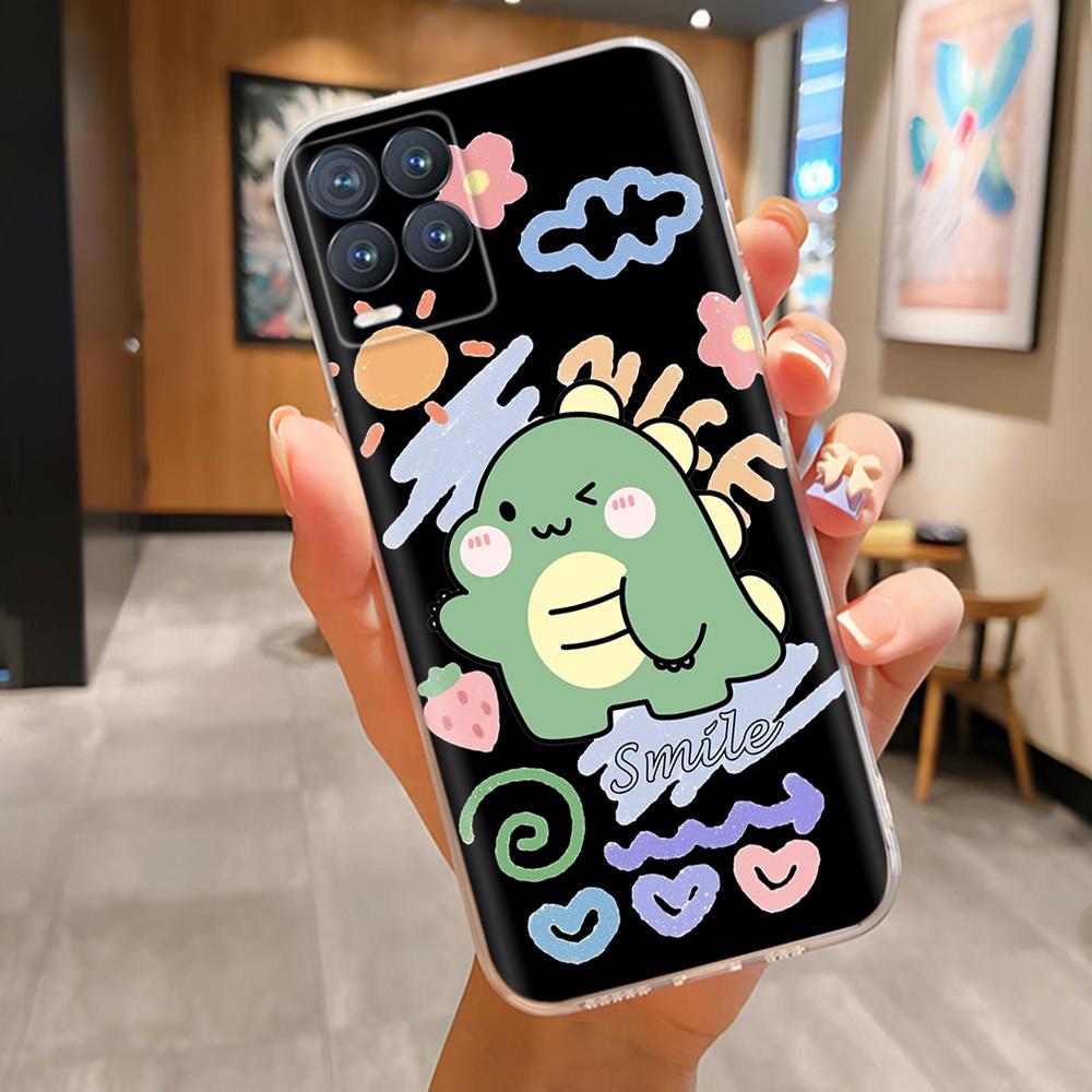 Shockproof Cover For Realme 8 Case Animal Painted Soft TPU Silicone Back Cover For Realme 8 Pro 8i Realme8 4G RMX3085 Phone Case