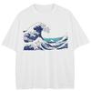 Футболка Streetwear Waves Graphic Black, хлопковая, унисекс, топы, футболки, летняя, с короткими рукавами