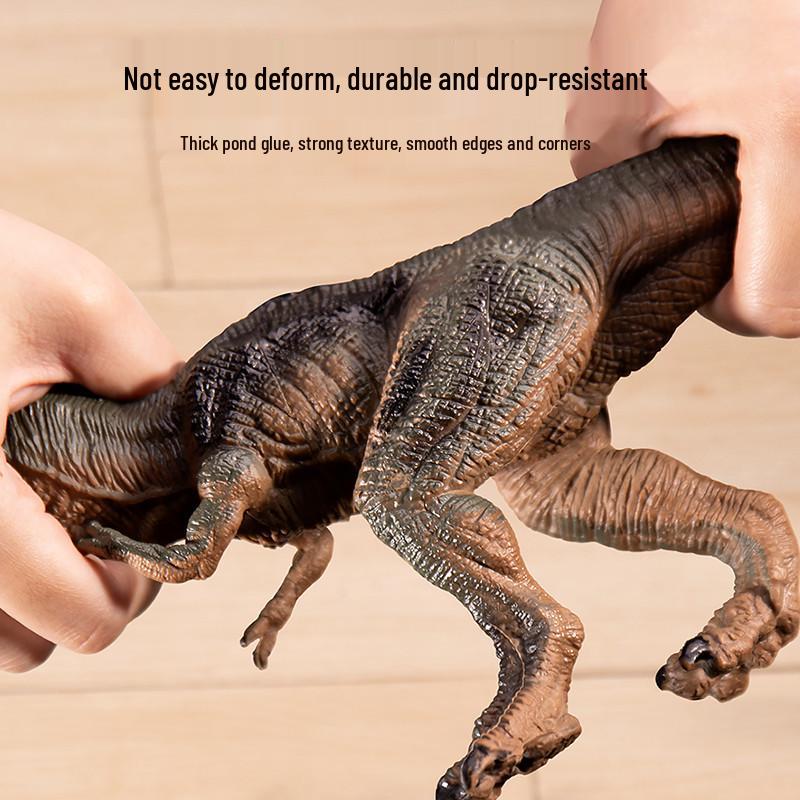 Soft Dinosaur Toys for Kids - Triceratops & Tyrannosaurus Rex Animal Figures Set