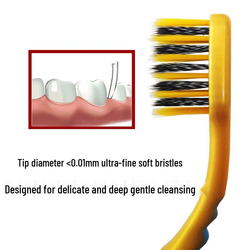 Colgate Тонкая мягкая угольная зубная щетка Семейная упаковка