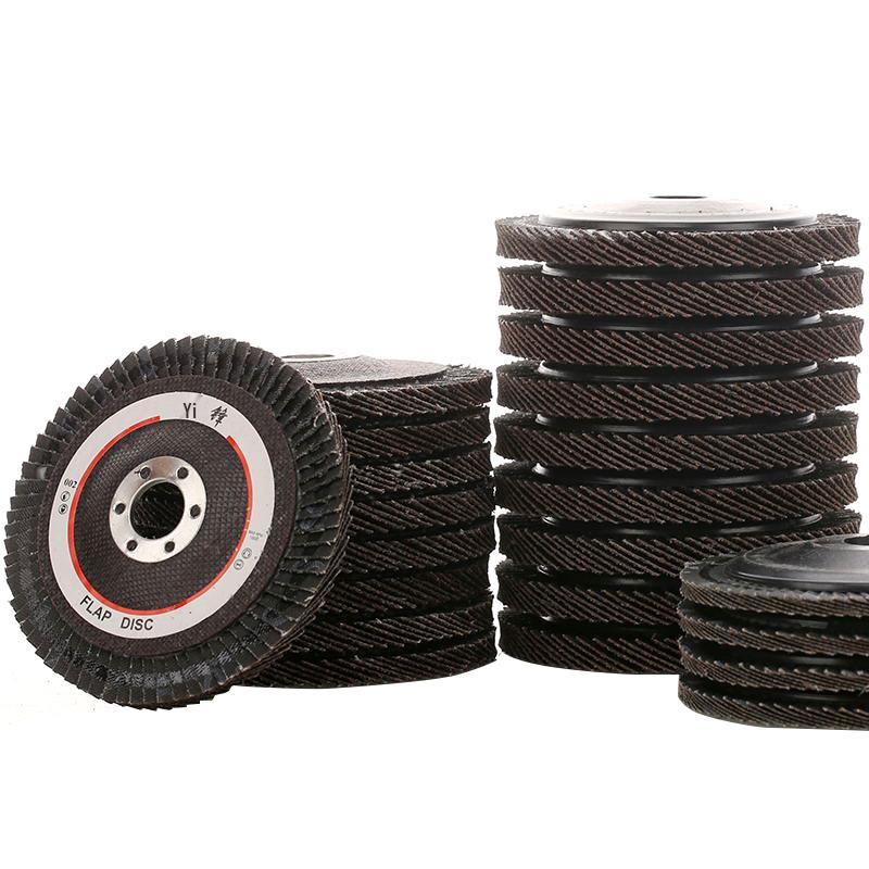 Yi Feng Утолщенный лепестковый диск из нержавеющей стали, Полировальный диск для угловой шлифмашины для деревообработки, Лепестковый шлифовальный круг из наждачной бумаги зернистостью 100.