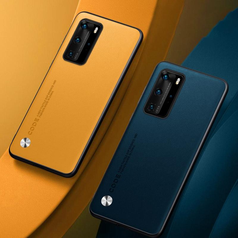 Роскошный чехол из искусственной кожи для Huawei P40 Pro Plus, задняя крышка, матовый силиконовый чехол для телефона с полной защитой для Huawei P40 Lite 5G 4G