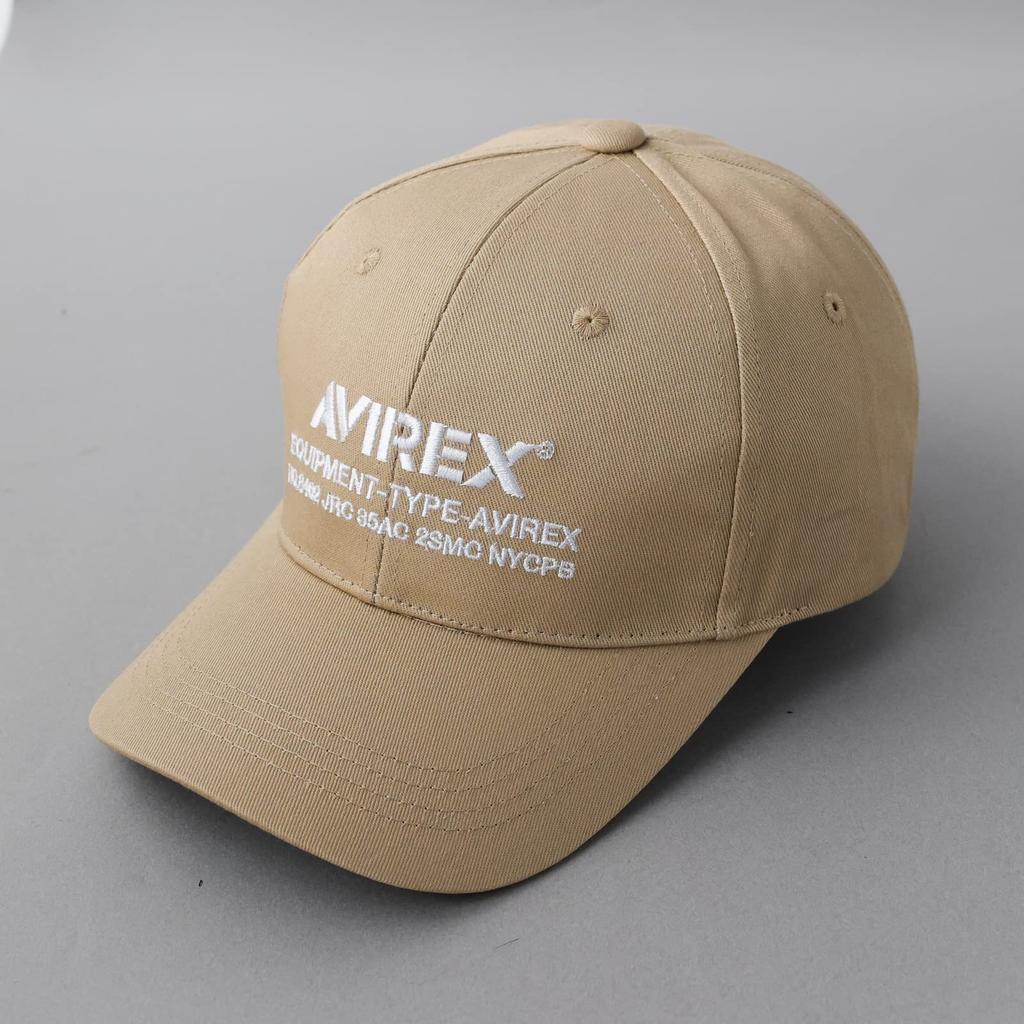 НУМЕРАЦИЯ Военная 6-панельная кепка Бейсболка Шляпа Хлопковая кепка Поло Кепка Низкая кепка Полная кепка Бесплатно [Avirex] Мужская (JP, Алфавит, Размер, Бежевый)