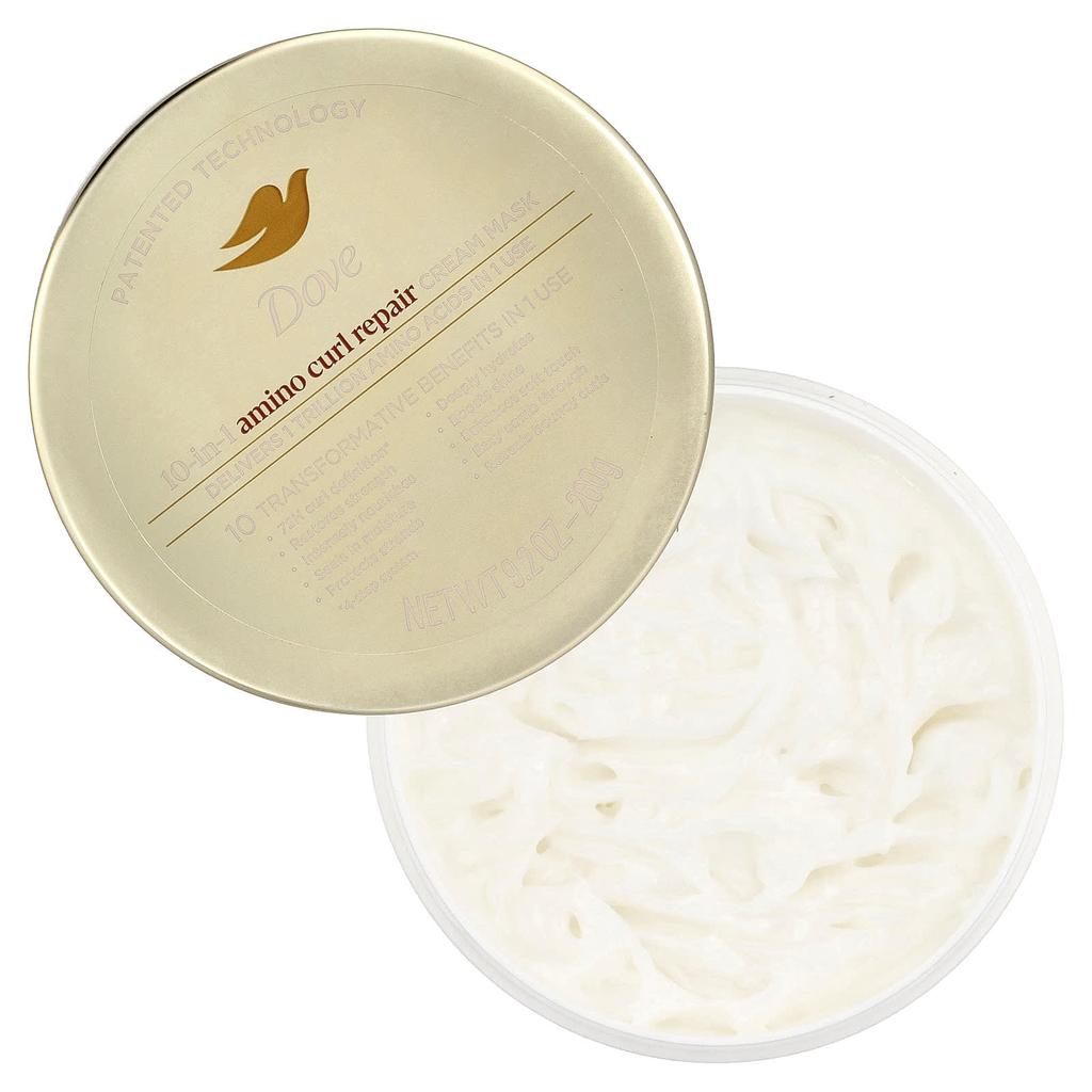 Dove, Amino Curl Repair, 10-в-1 Кремовая маска, 260 г (9,2 унции)