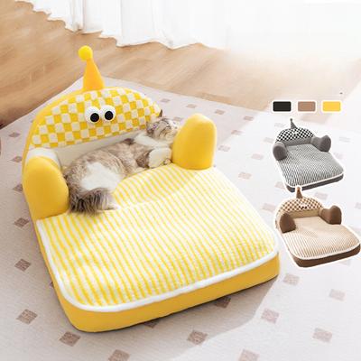 Новый диван для кошек Deep Sleep Big Eyes Cute Backrest Dog Bed Nel Утолщенный коврик для кошек Pet Nest Nest