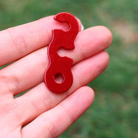 Комплект из 10 алюминиевых натяжителей троса с 3 отверстиями для палаток и активного отдыха