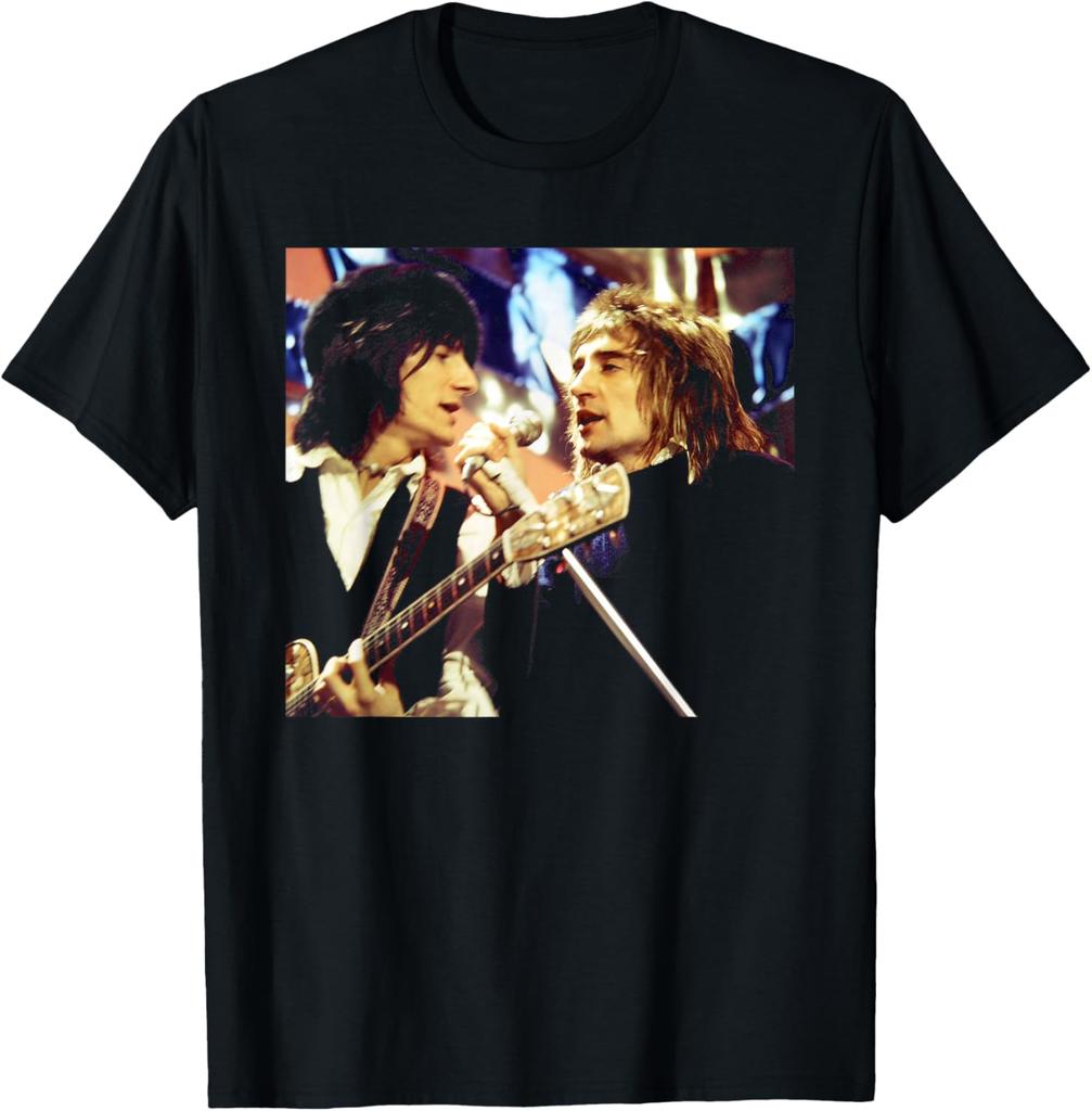 Rod Stewart & Ronnie Wood The Faces Top of The Pops 1973 T-Shirt