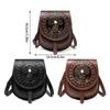 Elegant PU Leather Crossbody Bag For Women Retro Waist Bags With Unique Medieval European Shoulder Bags  Coffee