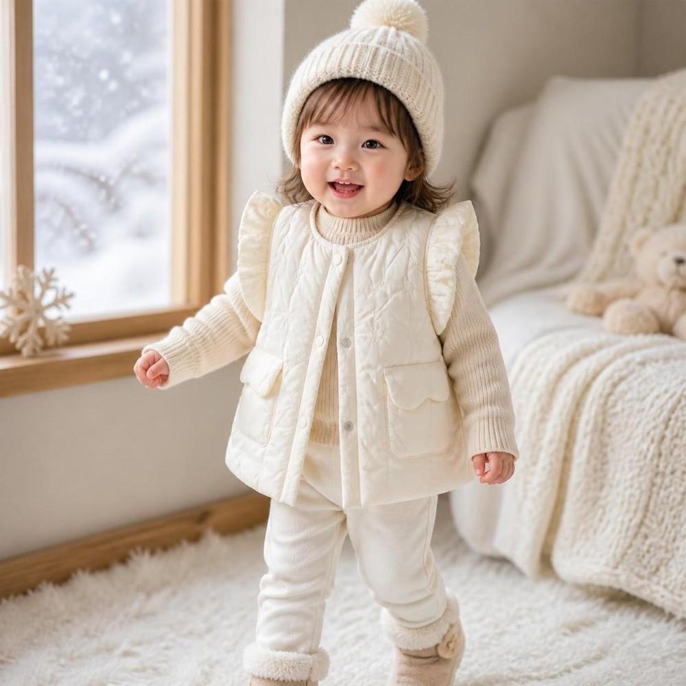 Flying Sleeve Baby Cardigan Coat Cotton Padded Toddler Padded Jacket Outdoor Wear