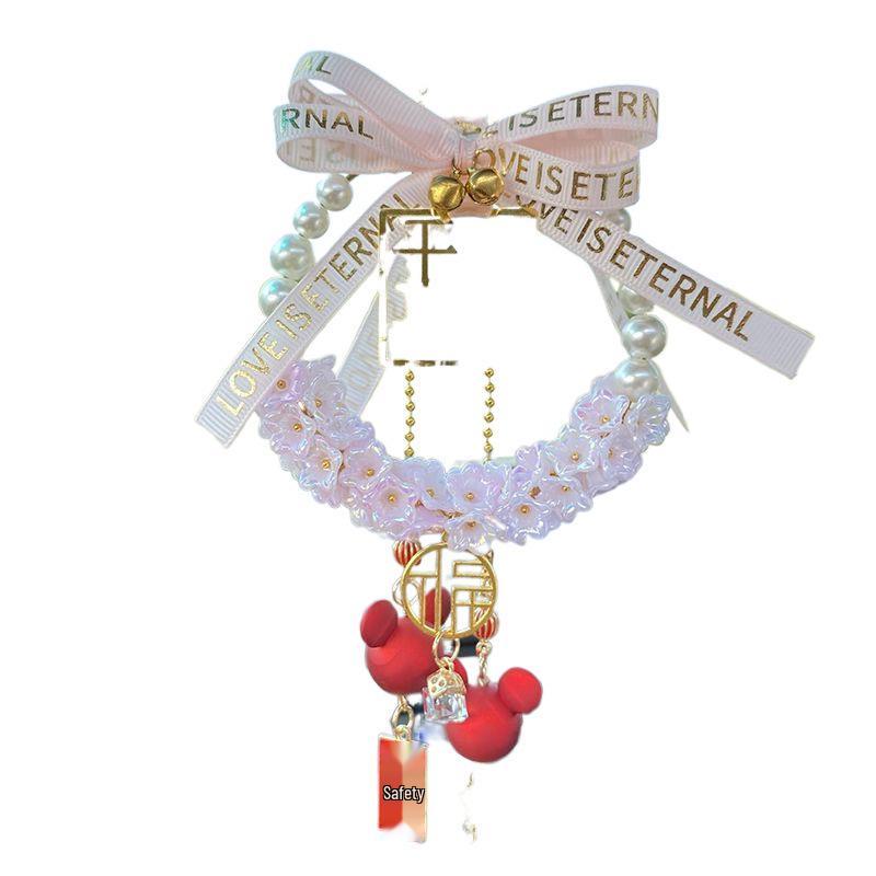 Подвеска на зеркало заднего вида «Мир и радость» из перьев высокого класса