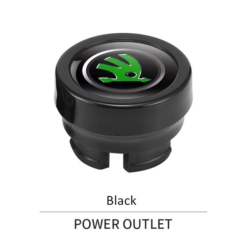 Car Cigarette Lighter Socket Dust Cover Dustproof Plug Cap Anti Dust Moistureproof Interior Protective Accessories For Skoda RK5