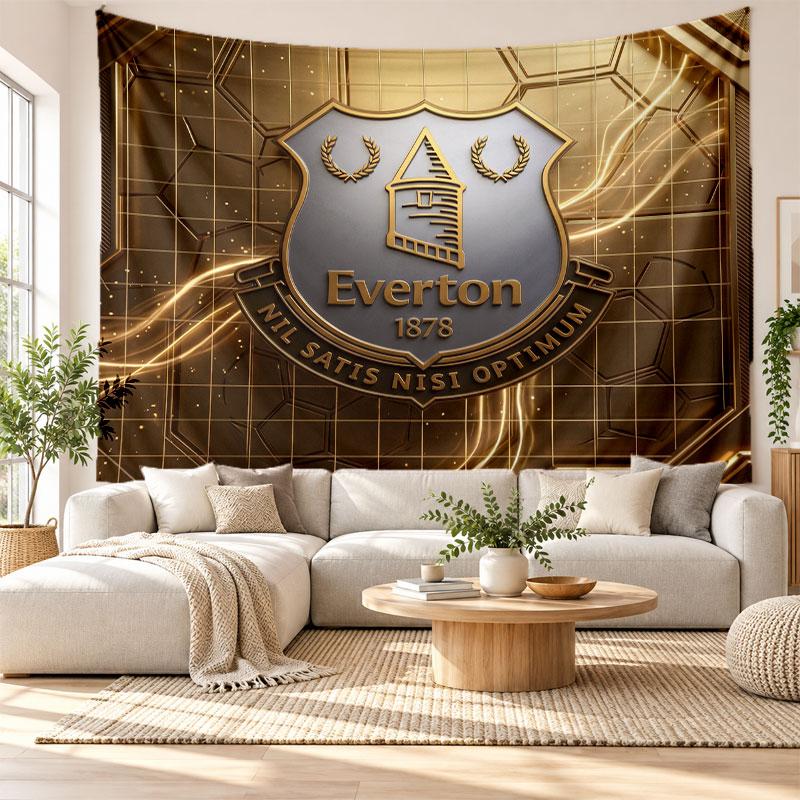 Everton Football Wall Tapestry, Soft Fabric Wall Hanging, Decorative Backdrop For Bedroom Home Wall Art