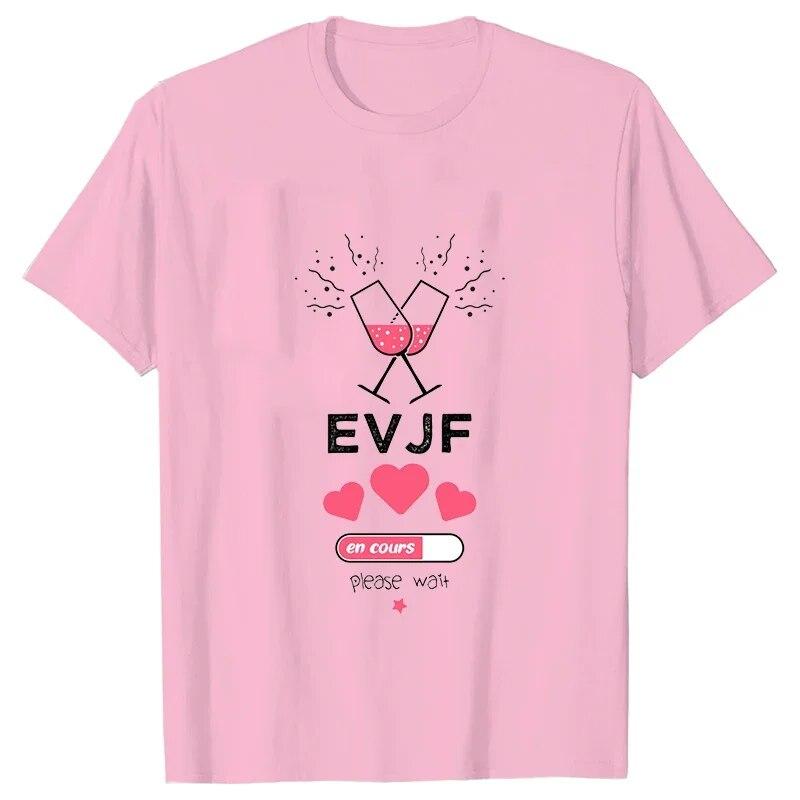 Футболка Evjf Femme French Girls Футболка для девичника «Команда невесты» Футболка для свадебного душа Друзья Свадебный топ для девичника
