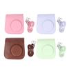 Instant Camera Protective Case with Removable Adjustable Strap Retro Rain Proof Scratch Resistant PU