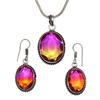 Tourmaline Set Gemstone Gift Wedding Party Bi-Color Pendant,Earring,Ring