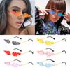 Trendy Party Metal Rimless Fashion Flame Sunglasses Sun Glasses Sunglasses for Women Flame Shaped