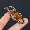 Балтийский янтарь Ручная работа Медная проволока Оплетка Подвеска 2.76" i4F55