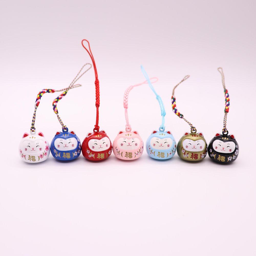 Pendant Keyring Cartoon Phone Charm Mobile Phone Strap Maneki Neko Japanese Lucky Cat Keychain