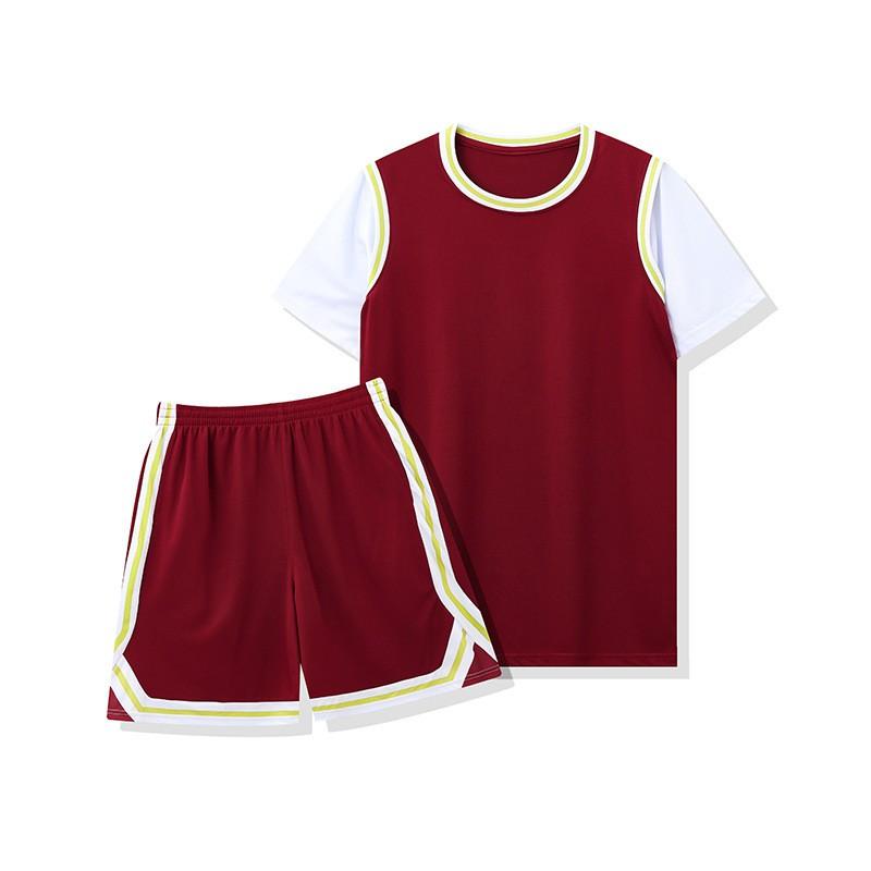 Mens Womens Basketball Jersey Set Short Sleeve Training Sportswear Outdoor Running Games