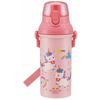 Skater Children's Ag+ Antibacterial Plastic Water Bottle 480ml Unicorn Girls Made In Japan PSB5SANAG-A