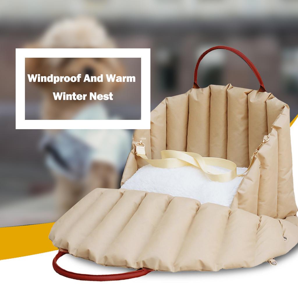 Pet Car Seat Portable Nest Winter Puppy Carrier for Small Dog Cat Travel