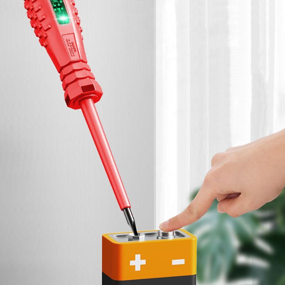 Word/Cross Electric Tester Pen with Indicator Voltage Detector Voltage Sensor Pen Household