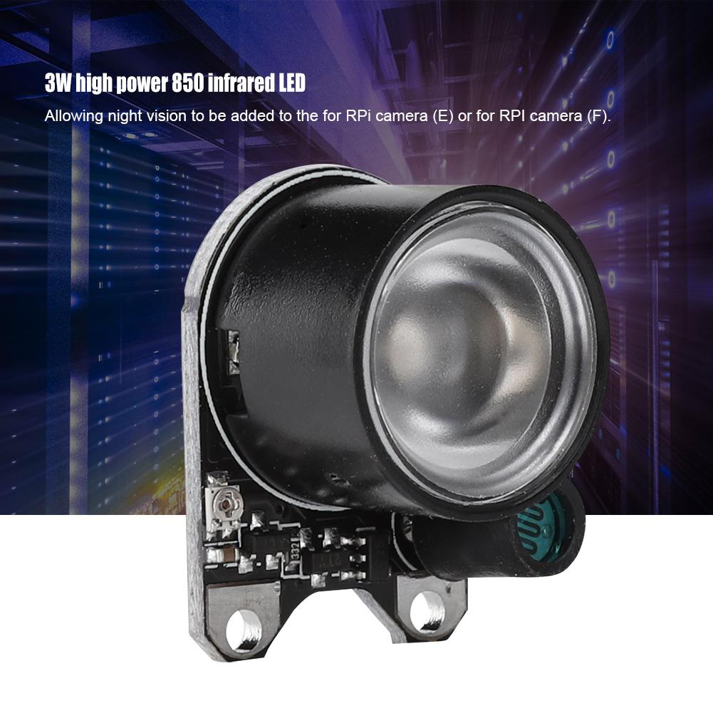 2PCS 3W 850 Infrared LED Light Infrared Photosensitive Lamp for Raspberry Pi Camera