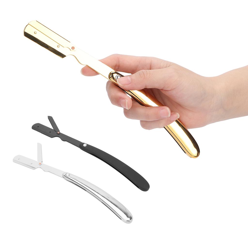 Men\'s Folding Handle Plated Professional Straight for Hair Salon (Without Blade)