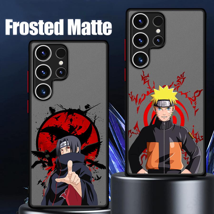 Матовый чехол для телефона Naruto Uchiha Itachi для Samsung Galaxy S10 S23 S21 S22 Plus S9 S24 FE S25 Ultra S20