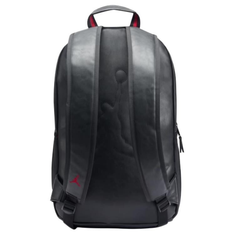 New Jordan Synthetic Leather Backpack Unisex Black II7300-010