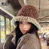 Women S Winter Plush Bucket Hat Warm Ear Protection Knit Hat Casual Style