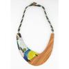 Two-material Bib Necklace