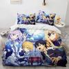 Sword Art Online Комплект постельного белья с принтом Комплект постельного белья с наволочкой Мягкое одеяло Мягкое Односпальное Двуспальное Квин Супер Кинг-Размерные Размеры