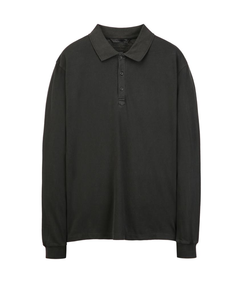 IL CORSO Washed Polo Shirt Dark Grey Iets5F002Cg