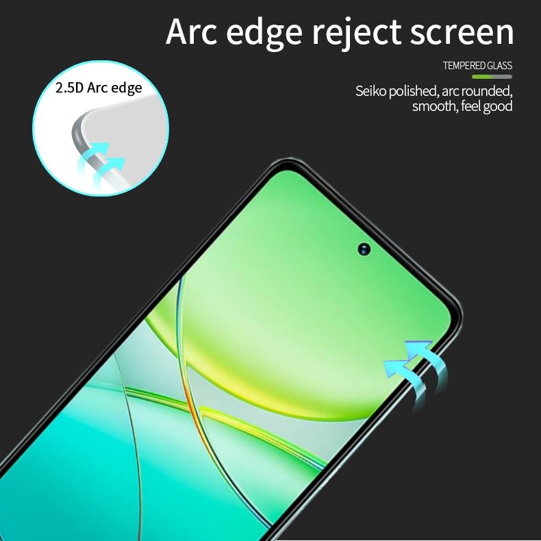 MOFI JK Series-1 for vivo T3 5G Clear Screen Protector Full Glue High Aluminum-silicon Glass Film