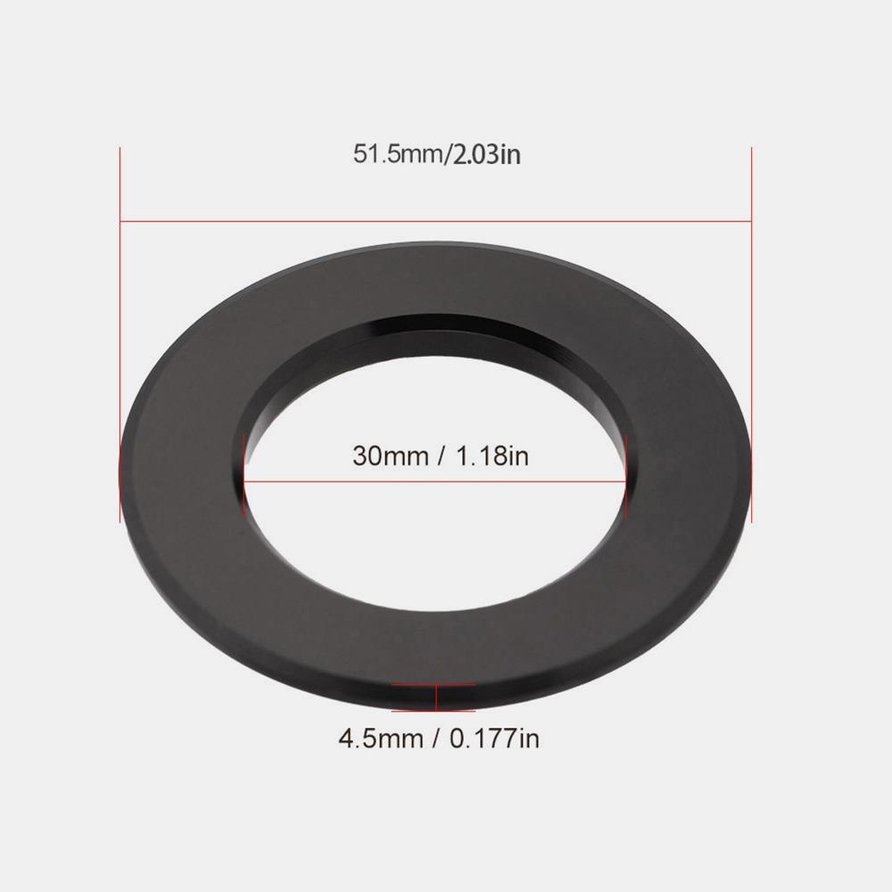 Easy To Install Bike Headset Conversion Adapter Black Bike Headset Sealing Spacer Bike Accessory