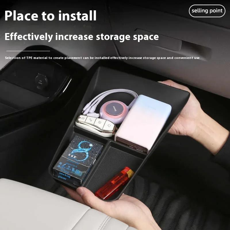 Для BYD Song Plus DMI Seal U Sealion 6 2023 2024 2025 Консоль Центральная Подлокотник Ящик для Хранения EV Аксессуары для Декора Интерьера