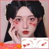 Cute Heart Face Stickers for Valentine's & New Year - Temporary Tattoos for Kids' Makeup & Stage Performances