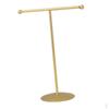 Jewelry Stand T Bar Desktop Display Rack Gold Necklace Holder Organizer for Pendants