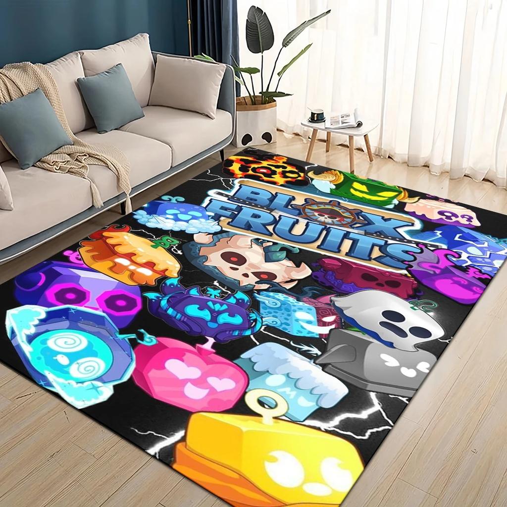 27 Style New B-Blox Fruit Cartoon Carpet Rug for Living Room Bedroom Home Sofa Decoration,Kids Play Non-slip Floor Mat