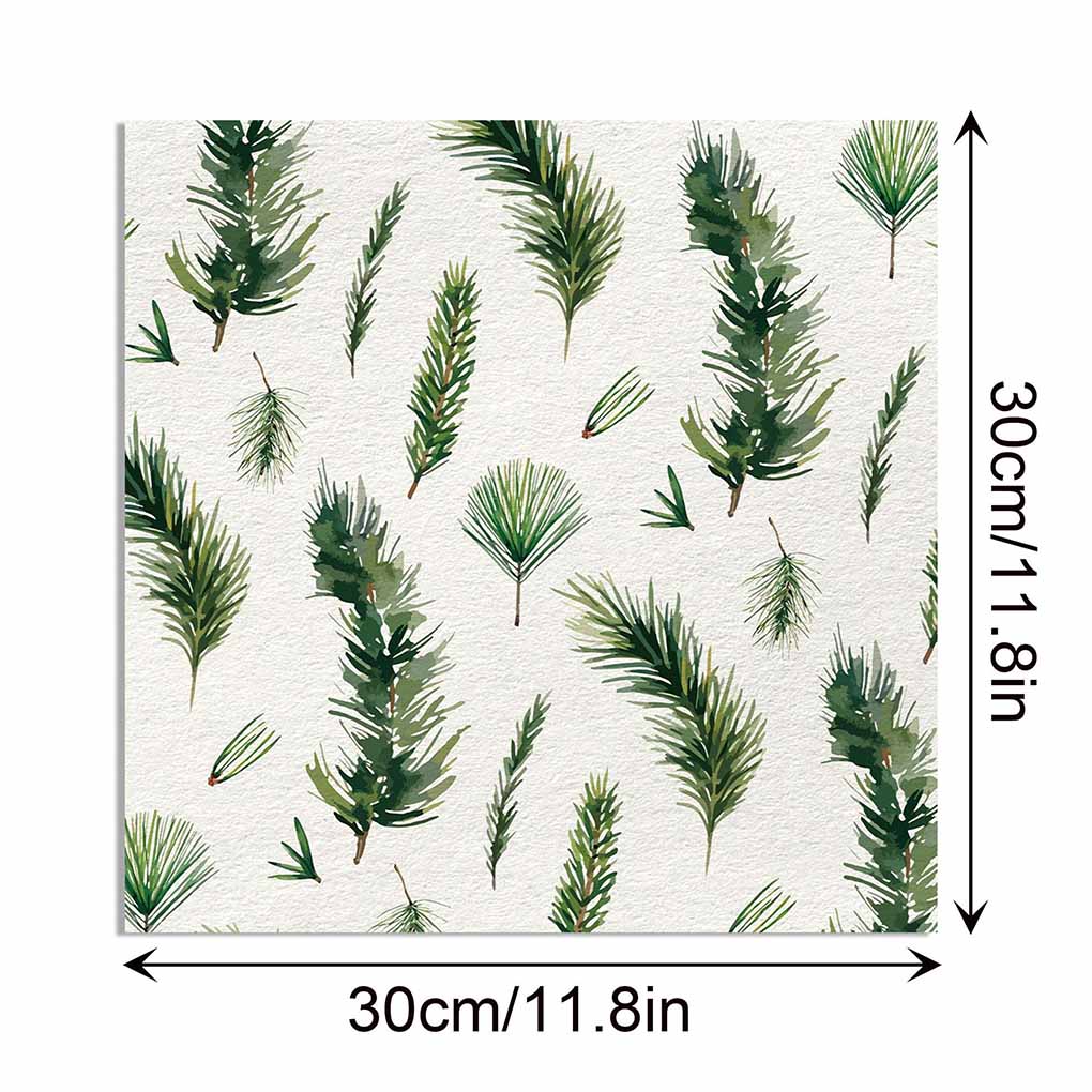 24 Sheets Green Leaves Tissue Paper Sheets,30x30CM Botanical Printed Leaf Wrapping Paper for Wrapping Gifts Birthday Festival