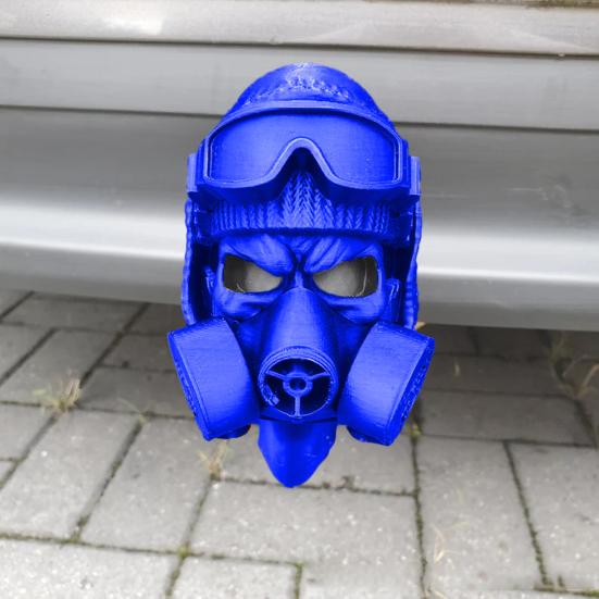 Чехол для прицепа со стальным шлемом и противогазовой маской Чехол для прицепа в форме забавные чехлы для прицепного устройства Аксессуары для буксировщиков и автофургонов