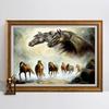 DIY Алмазная вышивка Лошадь Горный хрусталь Картины Полный набор Алмазная картина Животные Бусины Кристалл Искусство