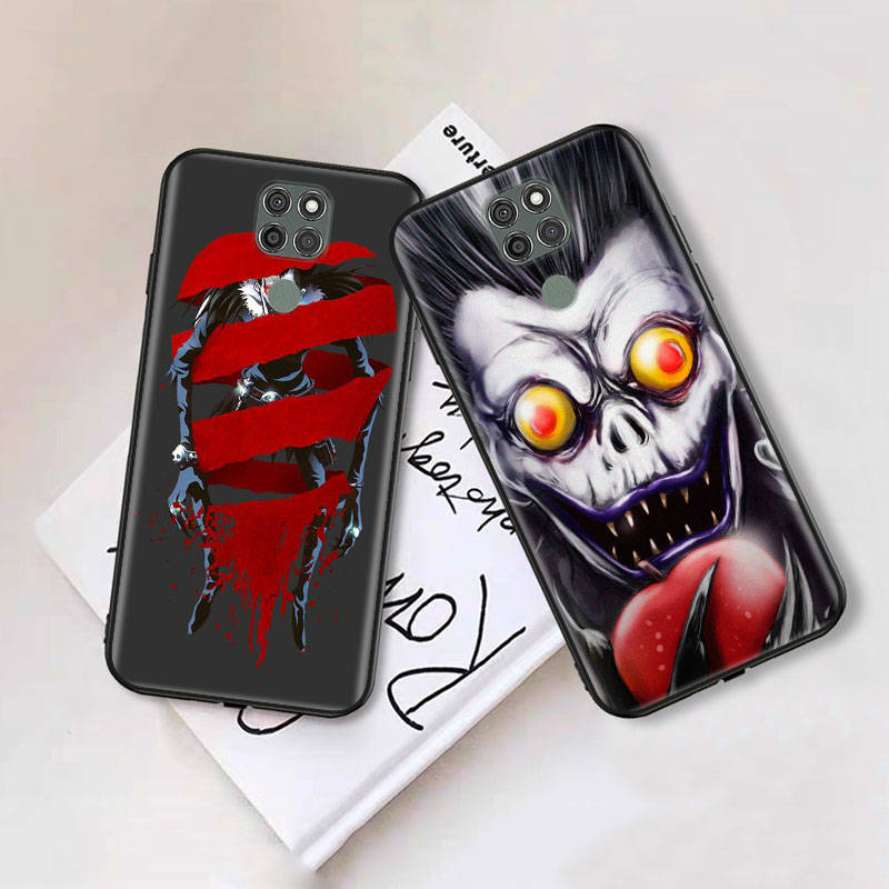 Черный чехол для OPPO Reno 8 6 5 4 Pro Plus Find X3 A17 A3 A31 A38 A40 A53 A54 A55 A74 A76 A78 A77 A80 A94 A95 A96 Lite W-62 Death Note