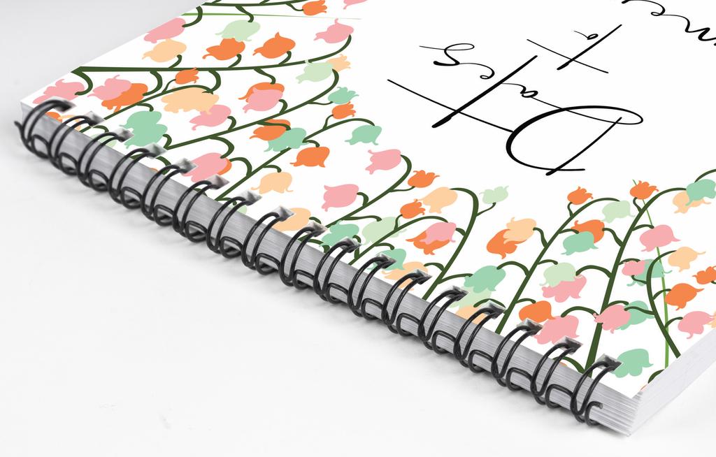 Inkdotpot Floral Perpetual Calendar, Important Dates To Remember- 6x9 Monthly and Daily Journal for Special Days