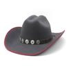 Autumn and winter new hats women's European, American retro woolen western cowboy hats men's and women's versatile fashion big-brimmed top hats