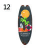 1PC Sea Surfboard Summer Beach Ocean Theme Decorative Wooden Printed Welcome Door Sign Home Board Vintage