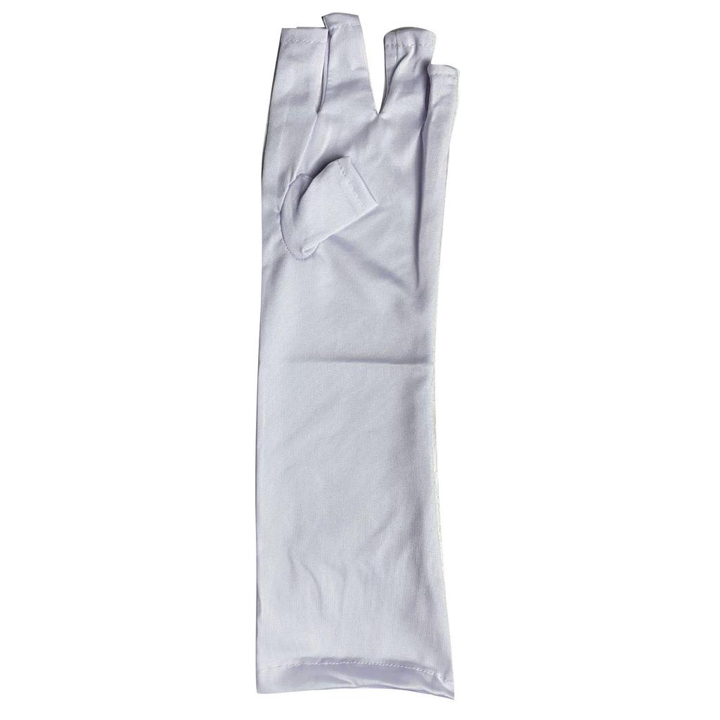 Женские перчатки без пальцев Защита от ультрафиолетовых лучей Маникюрный салон Гель-лампа для ногтей Инструмент