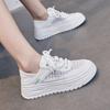 Casual Dermis Breathable Little White Shoes 2024 New Fashion Simple All-match Solid Color Running Sneakers Women Summertime