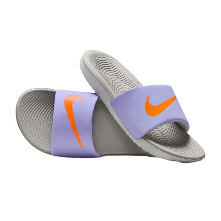 Nike Kawa Slide GS Purple Pulse Total Orange Kids Sneakers Light-Iron-Ore Photon-Dust FJ8812-500